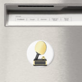 Gold-Tischtennis-Trophäe Magnet (In Situ (Geschirrspüler))