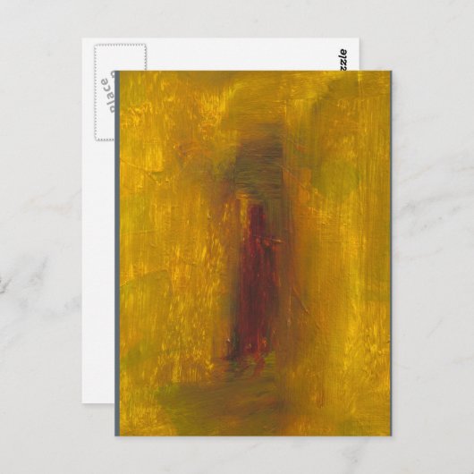 "Gold to Violet" Albers Homage Postcard Print Postkarte (Vorne/Hinten)