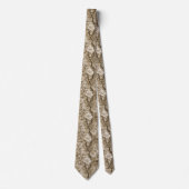 Gold Toile de Fleur Krawatte (Vorderseite)