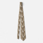 Gold Toile de Fleur Krawatte (Rückseite)