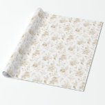 Gold Toile De Jouy Vintag Floral Chinoiserie Geschenkpapier<br><div class="desc">Genießen Sie Ihre Feierlichkeiten mit unserer goldenen Toile Party-Dekoration, die mit detaillierten, blumengeschmückten französischen Landtoiletten auf einem warmen, weißen Hintergrund besticht. Dieses inspirierte Chinoiserie Design strahlt Eleganz und Eleganz aus. Apples Lass mir zu helfen, Ihr nächstes Party zu planen! ・ Wenn Sie eine koordinierte Dekoration benötigen, Karo bitte meine passende...</div>