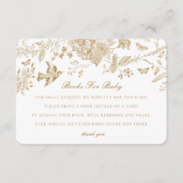 Gold Toile Jouy Books for Baby Invasion Insert