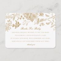 Gold Toile Jouy Books for Baby Invasion Insert