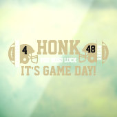 Gold Tone Football Game Day Back Fensteraufkleber (Blatt 3)