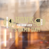 Gold Tone Football Game Day Back Fensteraufkleber (Blatt 2)