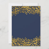 Gold Tone Gipskraut Rodelbahn mit Aussicht Einladung (Rückseite)