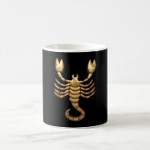 Gold Tone Scorpio Scorpion Symbol Zodiac Kaffeetasse (Mittel)