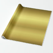 Gold Tone Wrapping Paper Geschenkpapier (Ungerollt)