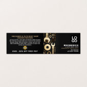 Gold Tools, Auto Mechanik & Reparaturen, im Detail Visitenkarten (Außenseite Aufgefaltet)