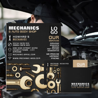 Gold Tools, Auto Mechanik und Reparaturen Visitenkarte