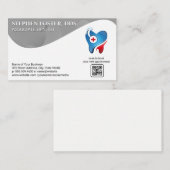 Gold Tooth Logo | Zahnmedizin | QR-Prüfung Visitenkarte (Vorne/Hinten)