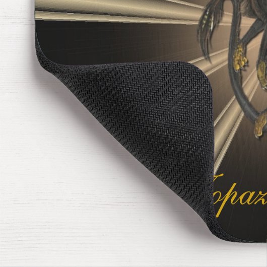 Gold Topaz Dragon Mouse Pad Mousepad (Ecke)