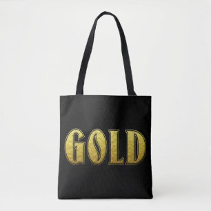 Gold Tote Bag Tasche