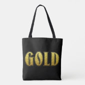 Gold Tote Bag Tasche (Rückseite)
