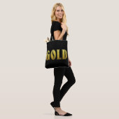 Gold Tote Bag Tasche (Am Model)