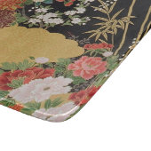 Gold Traditionelles japanisches Blumenglas Schneidebrett (Ecke)