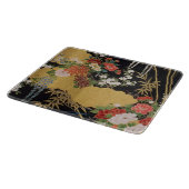 Gold Traditionelles japanisches Blumenglas Schneidebrett (Ecke)