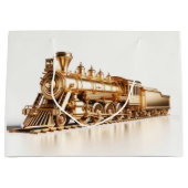 Gold Train Geschenktasche Große Geschenktüte (Vorderseite)