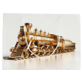 Gold Train Geschenktasche Große Geschenktüte (Rückseite)