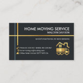 Gold Transport Lines Logistics Trucker Visitenkarte (Vorderseite)