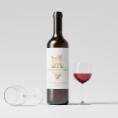 Gold Trauben Weinkultur und Erde Weinetikett