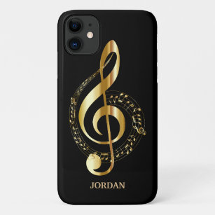 Gold Treble Clef Case-Mate iPhone Hülle