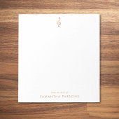 Gold Treble Clef Einfache Elegante Musiklehrer Notizblock