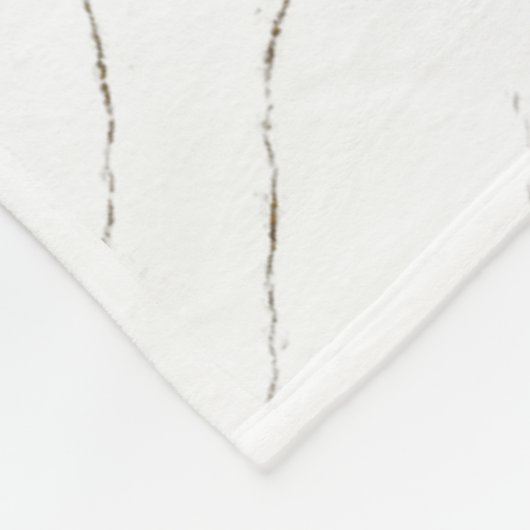 Gold Treble Clef Marble Home Decor Fleecedecke (Ecke)