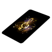 Gold Treble Clef Music Magnet (Linke Seite)