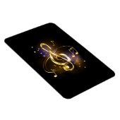 Gold Treble Clef Music Magnet (Rechte Seite)