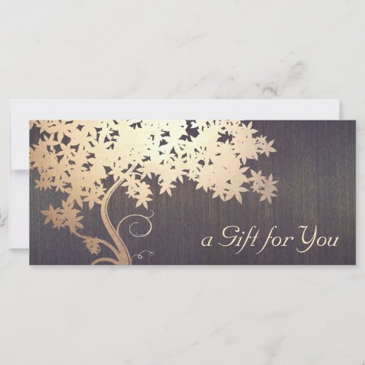 Gold Tree Massage Therapist Geschenkgutschein (Vorderseite)