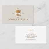 Gold Tree mit Roots-Logo Beruflich Visitenkarte (Vorne/Hinten)