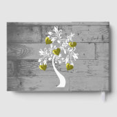 Gold Tree of Hearts Wedding Gästebuch (Rückseite)