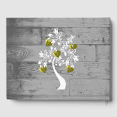 Gold Tree of Hearts Wedding Gästebuch (Rückseite)