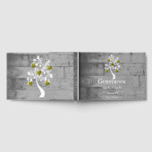 Gold Tree of Hearts Wedding Gästebuch (Voll)