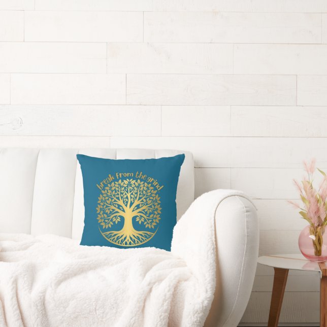 Gold Tree of Life BFTG Pillow Kissen (Liege)