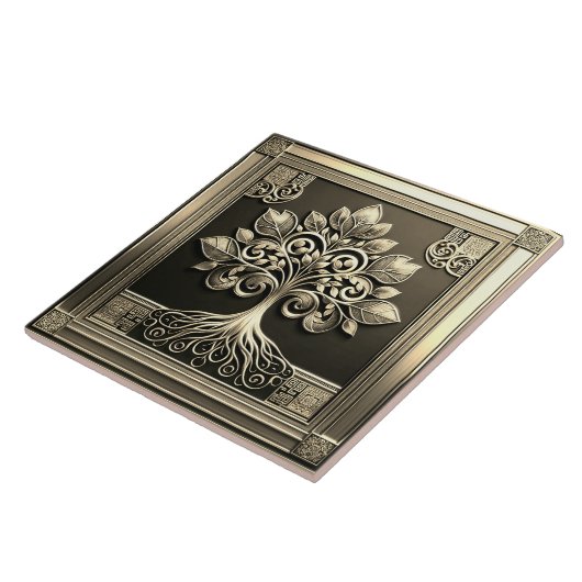 Gold Tree of Life Fliese (Seite)