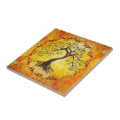 Gold Tree of Life Keramik Tile Fliese (Seite)