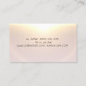 Gold Tree Women Opal Silhouette Yoga Instructor Visitenkarte (Rückseite)