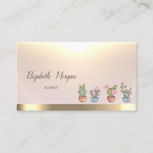 Gold Tree Women Silhouette Yoga Instructor Visitenkarte