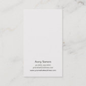 Gold Tree Wood Artist Business Card Visitenkarte (Rückseite)