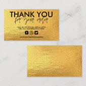 Gold Trendmedieneinsatz Visitenkarte (Vorne/Hinten)