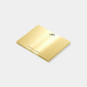 Gold Trendy Beruflich Template Elegant Modernes Post-it Klebezettel (angewinkelt)