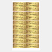 Gold Trendy Product Jar Thin Tamper Proof Label Etiketten (Blatt)