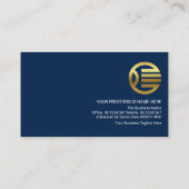 Gold Triangle Border Frame CEO Gründer Visitenkarte (Rückseite)