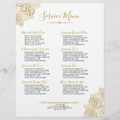 Gold Tribal Verziert Paisley Mandala Flyer (Vorne)