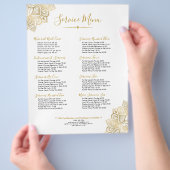 Gold Tribal Verziert Paisley Mandala Flyer (Hand)