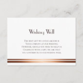Gold Trim Hochzeit wünschend gut Begleitkarte (Vorderseite)