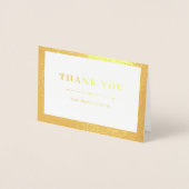 Gold Trimmer Business Vielen Dank Folienkarte (Vorderseite)