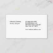 Gold Trinity Knot Celtic Symbol Visitenkarte (Rückseite)